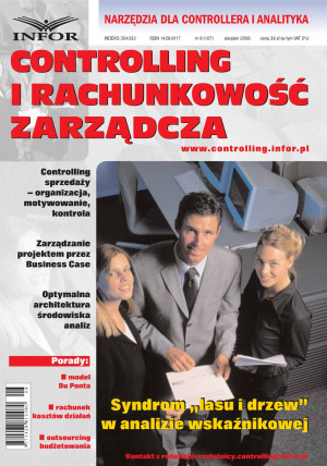 Controlling i Rachunkowość Zarządcza Wydanie 8/2008 - 