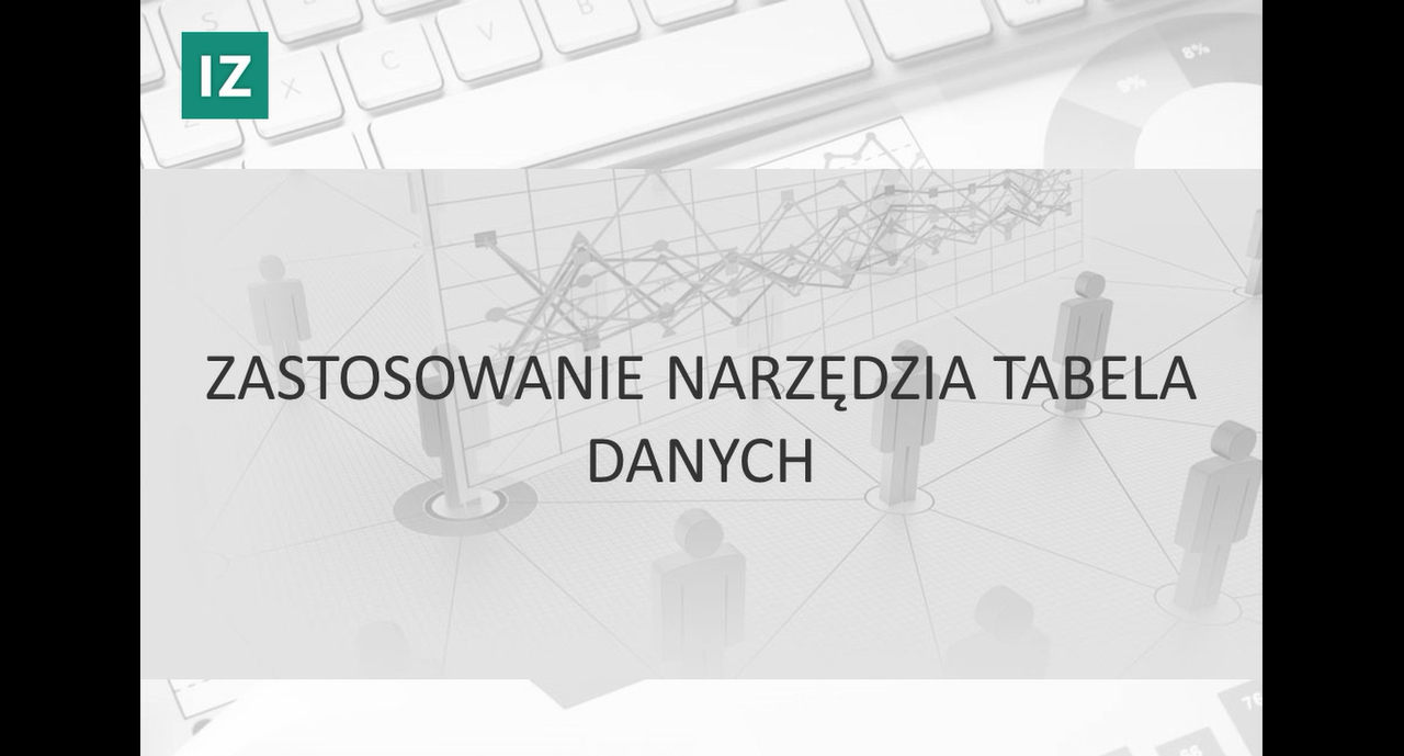 Zastosowanie narzędzia Tabela danych