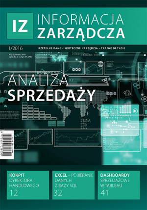 Informacja Zarządcza Wydanie 1/2016 - Analiza sprzedaży Informacja Zarządcza Wydanie 1/2016 - Analiza sprzedaży