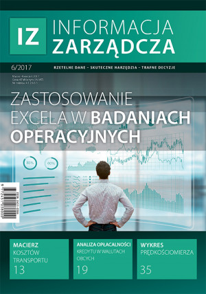 Informacja Zarządcza Wydanie 6/2017 - Zastosowanie Excela w badaniach operacyjnych