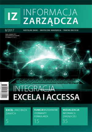 Informacja Zarządcza 8/2017 - Integracja Excela i Accessa