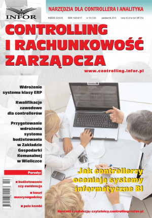 Controlling i Rachunkowość Zarządcza Wydanie 10/2010 - 