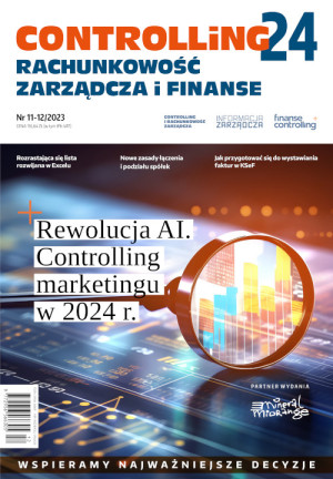 Controlling-24 Wydanie 11-12/2023 - Rewolucja AI. Controlling marketingu w 2024 r.